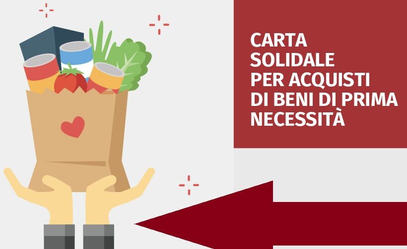 Carta Solidale per acquisti di beni di prima necessità
